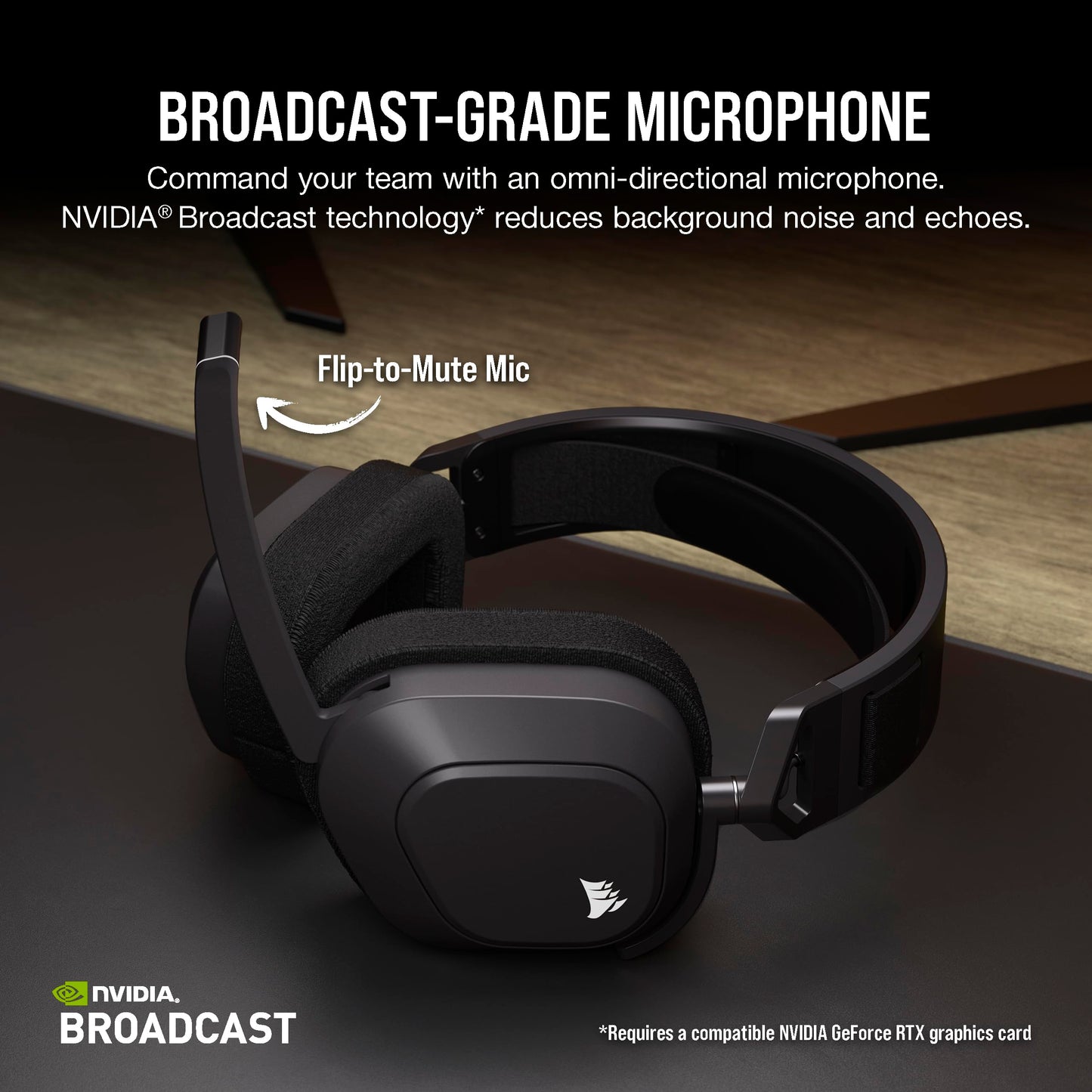 Wireless Gaming Headset with Dolby Atmos and Broadcast Quality Microphone