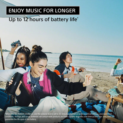 Waterproof Portable Bluetooth Speaker with Enhanced Bass and 12-Hour Battery Life