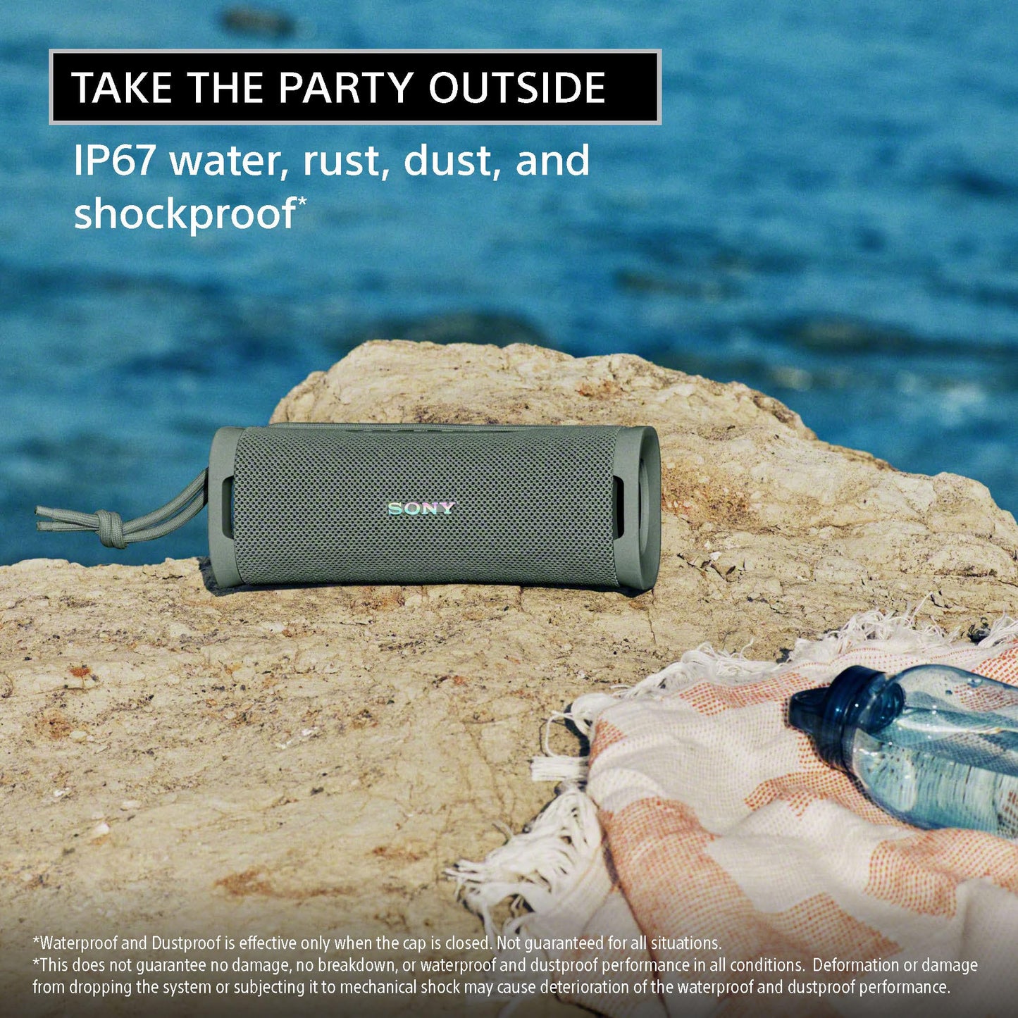 Waterproof Portable Bluetooth Speaker with Enhanced Bass and 12-Hour Battery Life